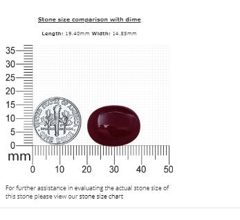Ruby Cabochon GIA Certified Untreated 31.75  cts
