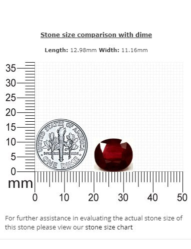 Ruby Oval Composite  7.51 cts.
