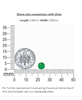 0.74 cts. Emerald Round