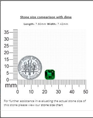 Emerald  Cut Emerald GIA Certified 1.96 cts.