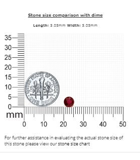 Ruby  Round  Untreated 0.58 cts.