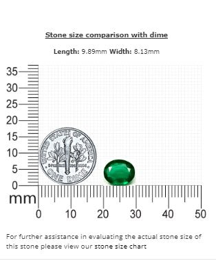 2.47 cts. Emerald Oval GIA Certified