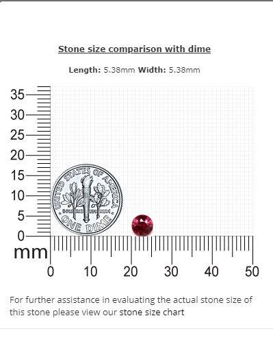 Ruby Round  GIA Certified Untreated 0.85 cts.