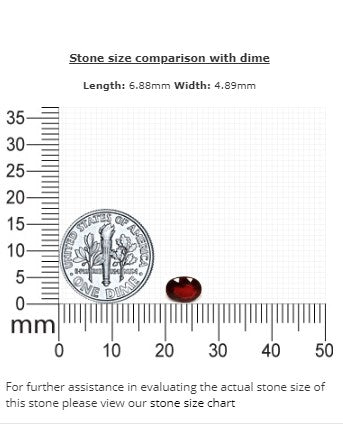 Ruby  Oval GIA Certified  Untreated 1.03cts