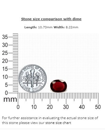 Ruby Oval GIA Certified Untreated 3.03 cts.