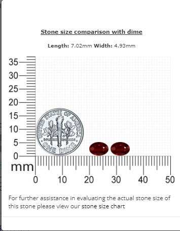 Ruby Oval Matched Pair GIA Certified  Untreated 2.06 cttw.