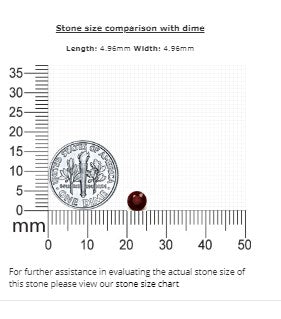 Ruby Round Untreated  0.75 cts.