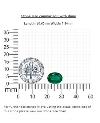2.75 cts. Emerald Oval GIA Certified
