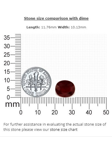 Ruby Oval  Composite 5.98 cts.