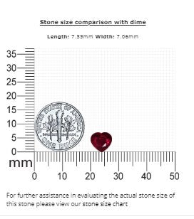 Ruby Heart GIA Certified Untreated 2.20  cts.