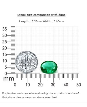 Emerald  Oval GIA Certified 4.68 cts.