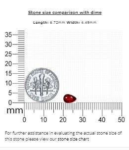 Ruby  Pear  Untreated 0.71 cts