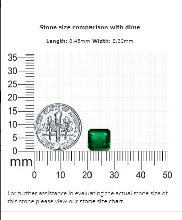 Green Emerald Cut Emerald GIA Certified 2.58 cts.