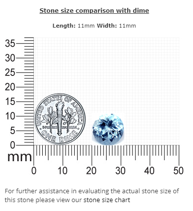 AQUAMARINE Round 4.74 cts.
