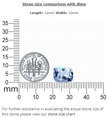 AQUAMARINE  Cushion 4.79 cts.