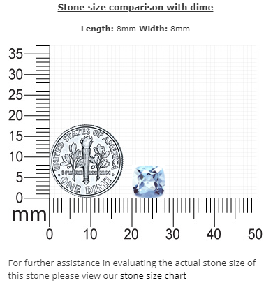 AQUAMARINE  Cushion 1.99 cts.