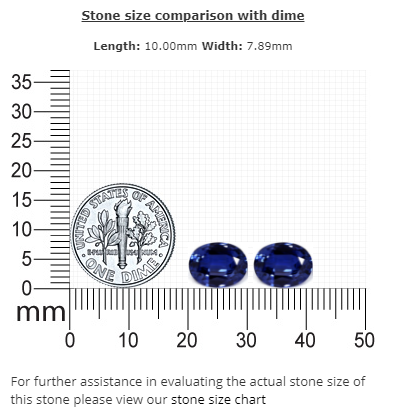 BLUE SAPPHIRE GIA Certified Untreated 5.70 cttw. Oval Matched Pair