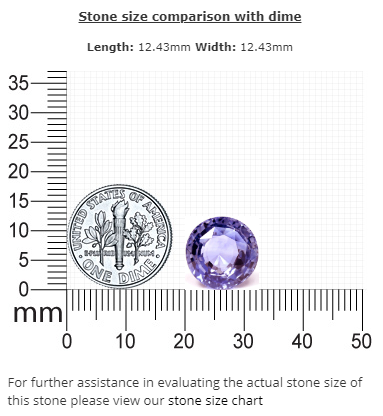 BLUE SAPPHIRE GIA Certified 9.24 cts. Round