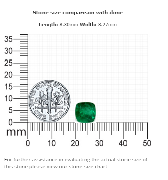2.70 cts.  Emerald Cushion GIA Certified