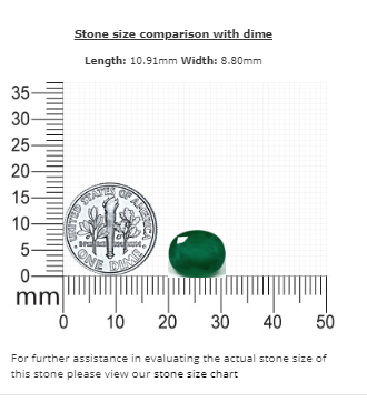 3.35 cts. Emerald Oval GIA Certified