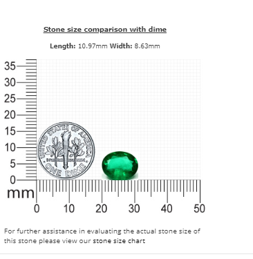 Emerald Oval GIA  Certified 3.21cts.