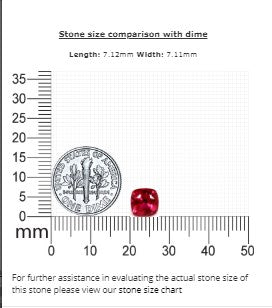 Ruby Cushion GIA Certified Untreated 2.35  cts.