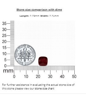 Ruby Cushion  GIA Certified Untreated 2.92 cts.
