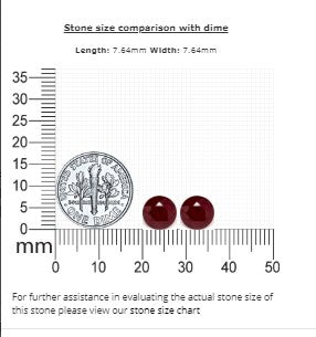 Ruby Round Matched Pair GIA  Certified  4.27 cttw.