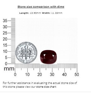 Ruby Cushion GIA Certified  6.52 cts.