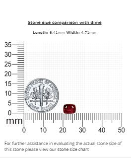Ruby Cushion GIA Certified  Untreated 0.94 cts.