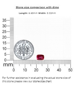 Ruby Cushion  GIA Certified Untreated 1.10 cts.