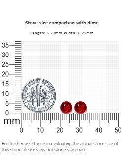 Ruby Round Matched Pair GIA  Certified   2.81 cttw.