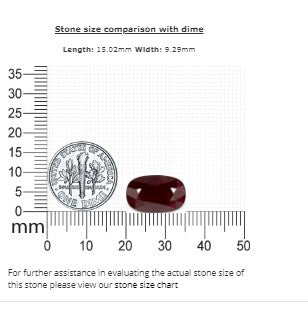 Ruby Cushion GIA Certified  7.72 cts.