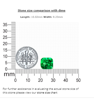 5.14 cts. Emerald Cushion AGL Certified