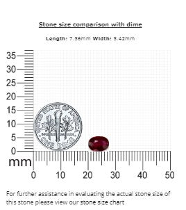 Ruby Oval GIA Certified Untreated  1.31 cts.