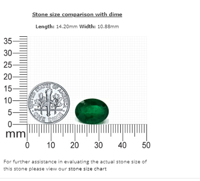 6.50 cts. Emerald Oval GIA Certified