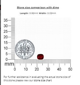 Ruby  Cushion GIA Certified Untreated 0.97 cts.