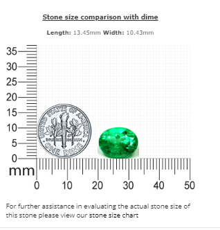 7.25 cts. Emerald Oval GIA Certified