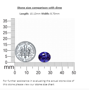 5.67 cts. Blue Sapphire Oval GIA Certified