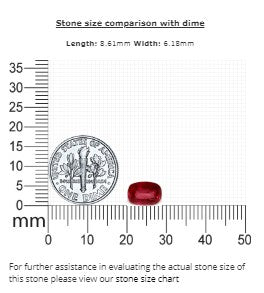 Ruby Cushion GIA Certified Untreated  2.21  cts.