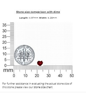 Ruby  Heart Untreated 0.49 cts.