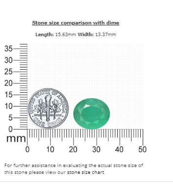 11.32 cts. Emerald Oval