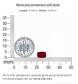 Ruby Cushion GIA Certified Untreated  1.82 cts.