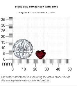 Ruby Heart GIA Certified Untreated  2.38 cts.