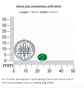 1.02 cts. Emerald Oval