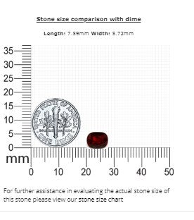 Ruby Cushion GIA Certified Untreated  1.73 cts.