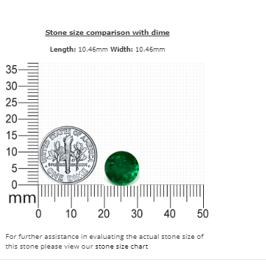 Emerald  Round GIA Certified 4.72 cts