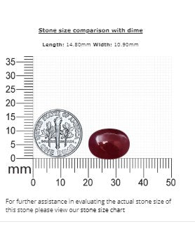 Ruby Cabocho GIA Certified Untreated 11.64  cts