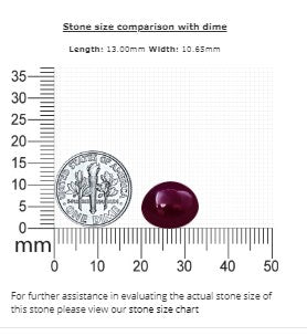 Ruby Cabochon GIA Certified  Untreated 11.59 cts