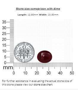 Ruby Cabochon GIA Certified Untreated 10.19  cts.